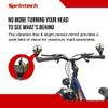 Sprintech Compact Adustable Rear-View Bicycle Mirror - P016 (Black, E-Bike) (Single Mirror) view 3