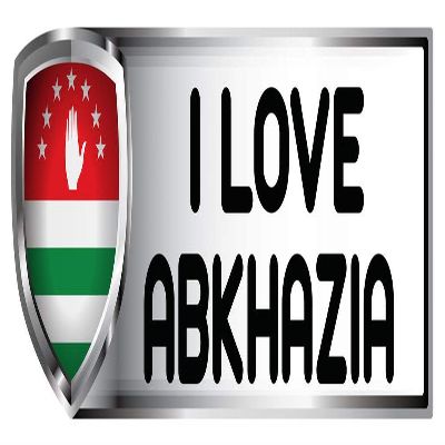 Customola - I Love Abkhazia Country Flag Sticker Bumber Sticker Decal - 4 x 11.5 inc.