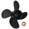 ARKDOZA 4 Blades RH Aluminum Propeller for Mercury 25-70HP Outboards (10.3 (Dia) x 13 (Pitch)) view 2