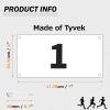 Azarxis Running Bib Competitor Numbers with Safety Pins, Tyvek Tearproof Waterproof 4" x 7" for Marathon Races Events (1-300) view 2