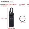 Azarxis Tactical Molle Key Ring Chain Gear Clip Keeper Keychain Nylon Belt Holder Carabiners Hanger Buckle Hook (Army Green) view 2