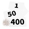 Azarxis Running Bib Competitor Numbers with Safety Pins, Tyvek Tearproof Waterproof 4" x 7" for Marathon Races Events (1-400) view 1