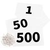 Azarxis Running Bib Competitor Numbers with Safety Pins, Tyvek Tearproof Waterproof 4" x 7" for Marathon Races Events (1-500) view 1