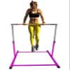 Athletic Bar Gymnastics Kip Bar Horizontal Bar Professional Junior Gymnastic Training High Bar Asymmetric Bar 13 Level Height Adjustable Expandable 3 to 5 FT Indoor Outdoor Use (Purple) view 2
