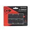 Dunlop Sports U-Sweat Overgrip, 3-Pack, Black view 1