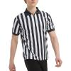 TopTie Men's Pro-Style Referee Shirt with Zipper Personalized with Names, Numbers and Personalized Messages-Printing-2XL view 4