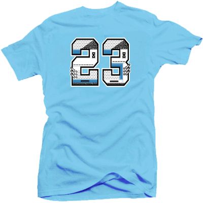 3 UNC Cement Sneaker Shirt to Match - (Snelos 23) Blue | Large