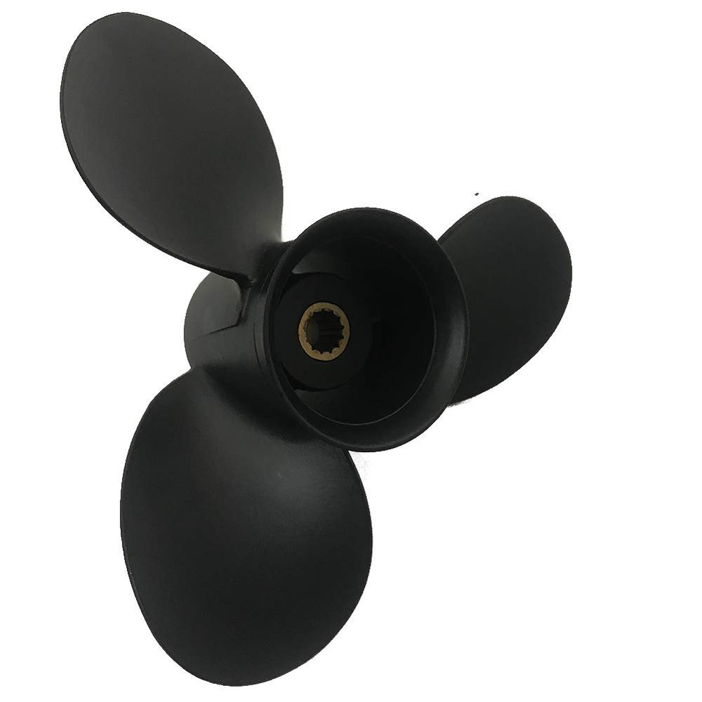 ARKDOZA 3 Blade Aluminum Propeller for 8/9.9/15HP BRP Johnson Evinrude OMC Stern Drive 13 Tooth RH 9.25x11