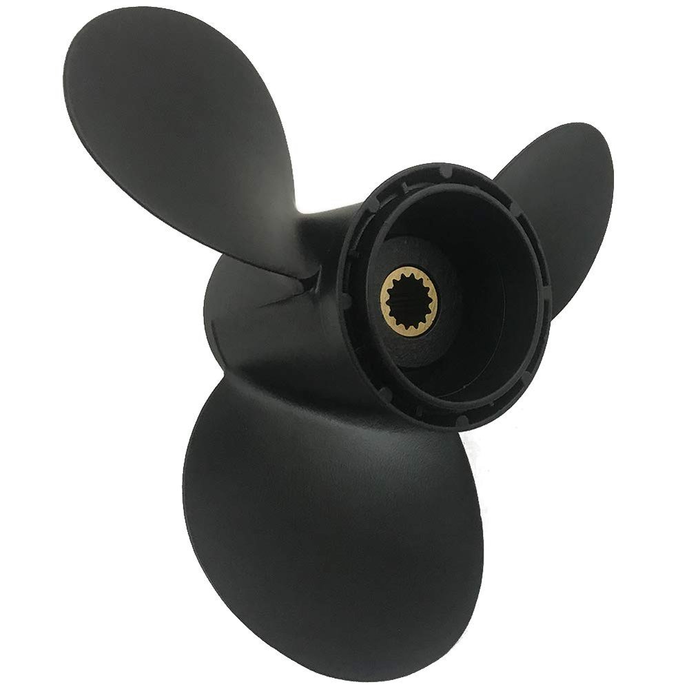 ARKDOZA 3 Blade 15-35HP Aluminum Propeller for BRP Johnson Evinrude OMC Stern Drive 14 Tooth RH 10.3x13