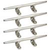 Amarine Made 4 Pack Stainless Steel Open Base Cleat-8 Inch Boat Cleats,Rope Cleat,Boat Dock Cleats - Ideal for Marine, Deck,Nautical Decor,Cabinet Pull/Towel Hook/Coat Hanger view 1