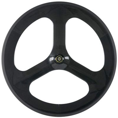 Superteam 70mm Road Bike 3 Spoke Wheelset Tri-Spoke Wheel Clincher 700c (Rear Wheel)