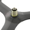 Superteam 70mm Road Bike 3 Spoke Wheelset Tri-Spoke Wheel Clincher 700c (Rear Wheel) view 3