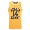 JKNAKN The Fresh Prince of Bel Air 25 Carlton Banks Basketball Jersey,90s Hip Hop Clothes for Party Men (XX-Large, 14 Yellow) view 1