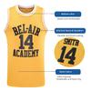 JKNAKN The Fresh Prince of Bel Air 25 Carlton Banks Basketball Jersey,90s Hip Hop Clothes for Party Men (XXX-Large, 14 Yellow) view 2