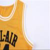 JKNAKN The Fresh Prince of Bel Air 25 Carlton Banks Basketball Jersey,90s Hip Hop Clothes for Party Men (XXX-Large, 14 Yellow) view 4