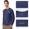 baleaf Men's Long Sleeve Swim Shirts Rash Guard UV Sun Protection SPF T-Shirts UPF 50+ Quick Dry Swimming Fishing Bluish Violet Size L view 3