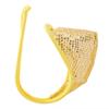 ACSUSS Men's Floral Lace Invisible C-String Sissy Girlie C-Strap Briefs Underwear Sequins Yellow One Size view 1