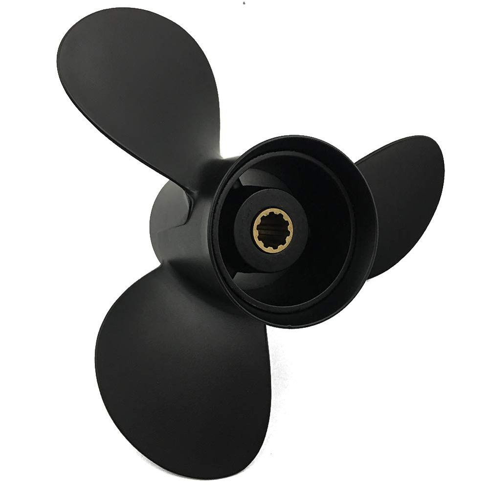 ARKDOZA 3 Blade RH 25HP 30HP Aluminum Propeller for Tohatsu/Nissan Outboards with 10 Spline Tooth 9.9x11