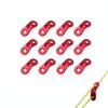 Aluminum Alloy Rope Adjuster, Tent Rope Tensioner for Camping Hiking, Pack of 12,red (12, red) (12, red) view 1