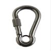 US STAINLESS Stainless Steel 316 Spring Hook with Screw Nut and Eyelet Carabiner 1/2" (12mm) Marine Grade view 1