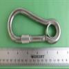 US STAINLESS Stainless Steel 316 Spring Hook with Screw Nut and Eyelet Carabiner 1/2" (12mm) Marine Grade view 4