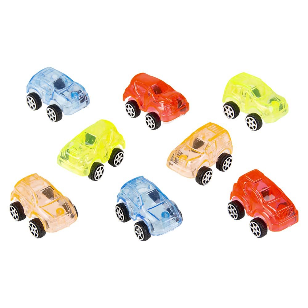 8PCS MINI TRANSPARENT ACTION CARS