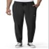 WonderWink W123 Men's Cargo Jogger Scrub Pant, Black, L view 1