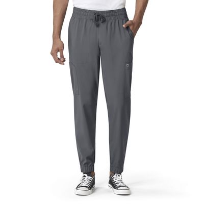 WonderWink W123 Men's Cargo Jogger Scrub Pant, Pewter, S