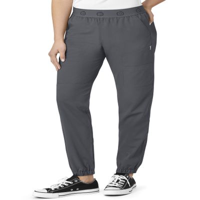 WonderWink Women's PRO Slim Cargo Jogger Pant, Pewter, 2X P