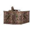 Ameristep 4-Spur Ground 3D Leafy Die-Cut Camo Ultra-Compact Easy-Setup Three-Panel Low-Noise Run-and-Gun 2-Person Hunting Blind view 1