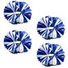 Supkiir 4Pcs Blue White Cheerleading Pom Poms for Cheerleader Costume Women, 2 Pair Cheer Pompoms for Boy Girl School Sports Games Team Spirit Cheering Dancing view 1