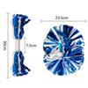 Supkiir 4Pcs Blue White Cheerleading Pom Poms for Cheerleader Costume Women, 2 Pair Cheer Pompoms for Boy Girl School Sports Games Team Spirit Cheering Dancing view 3