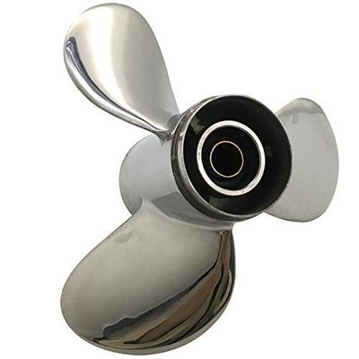 ARKDOZA 25-30HP Stanless Steel Propeller for Honda Motor Engine,3 Blades,10 Spline Tooth (9 7/8 (Dia) x 13 (Pitch))