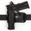 The Holster Store Springfield Hellcat Leather Gun Holster Belt Holster Left Hand Black - Pro Carry Belt Ride view 1