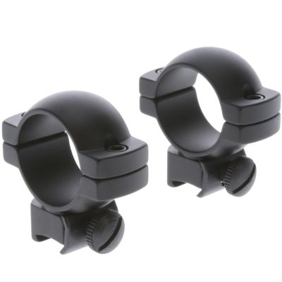 TRUGLO Lightweight Scope Rings | Tactical Hunting Shooting Versatile Durable Aluminum Mounting Accessory for 1" Tube Scope | for Rimfire/Airgun Rails | Medium (2 Screws per Ring)