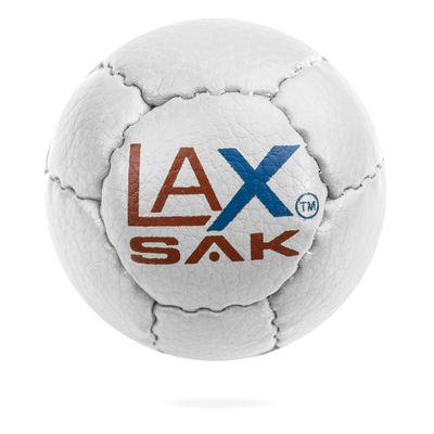 Lax Sak Soft Practice Lacrosse Balls - Same Weight & Size as a Regulation Lacrosse Balls, Great for Indoor & Outdoor Practices, Less Bounce & Minimal Rebounds - White, 12 Pack