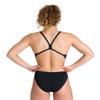 ARENA Women's Challenge Back MaxLife One Piece Athletic Training Swimsuit, Team Painted Stripes Black/Multi Yellow, 26 view 3