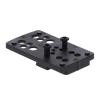 TRUGLO Pistol Red Dot Sight Mount | Tactical Hunting Shooting Lightweight Durable Compact Dot Optic Steel Mount Plate, 4-Post Mount | for CZ P10 view 2