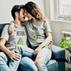 Couple Shirt for Him&Her Funny Couple T-Shirt Better&Half Summer 1 Piece(Grey-Better,M) view 4