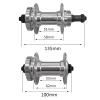 DONSP1986 Bike Wheel Part Bicycle hub, Bike Hub 36 Hole, Quick Release,Alum,One Pair,100mm x135mm Front Width and Rear Width view 2