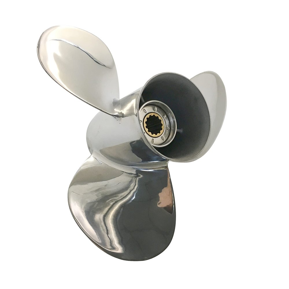 ARKDOZA 13 Spline 35/40/45/50/60HP RH Stainless Steel Propeller for Honda Outboards (11 1/4 x 13)