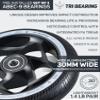 Envy Scooters TRI Bearing Wheels Pair - 120mm x 30mm - Black view 3