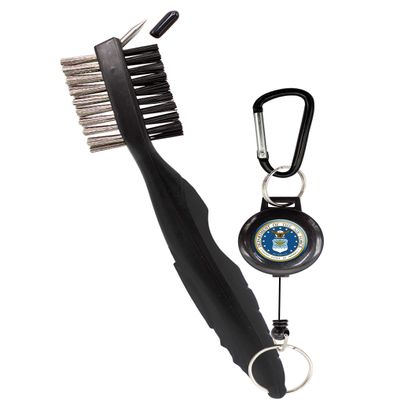 Clip Wipes Air Force Golf Brush Air Force Seal Logo (Black-Seal)