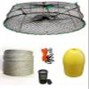 KUFA Sports Tower Style Prawn Trap with 400' Rope, Yellow Float and Vented Bait Jar Combo (CT76+PHL1+HA2) view 1