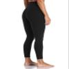 Colorfulkoala Women's High Waisted Tummy Control Workout Leggings 7/8 Length Ultra Soft Yoga Pants 25" (M, Black) view 2