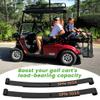 10L0L Heavy Duty Golf Cart Rear (2-Leaf) Tapped Leaf Springs Set with Bushing Kit U Bolts Nuts Fits EZGO RXV Golf Cart 2008-2013 OEM# 603498 604494, 2-Pack view 3