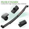 10L0L Heavy Duty Golf Cart Rear (2-Leaf) Tapped Leaf Springs Set with Bushing Kit U Bolts Nuts Fits EZGO RXV Golf Cart 2008-2013 OEM# 603498 604494, 2-Pack view 4