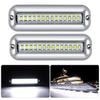 Kawell 42 LED Waterproof IP68 Stainless Steel Underwater Pontoon Marine Navigation Lights - Stern Boat Transom Lights (White 2pcs) view 1