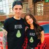 Couple Shirt for Him&Her Funny Couple T-Shirt Better&Half Summer 1 Piece(Black-Half,S) view 4