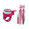 3PCS Children Bike Bicycle Grips Tassels Bell Set Scooter Ribbons Handlebar Weave Streamers Bike Accessories for Kids Boys Girls view 4